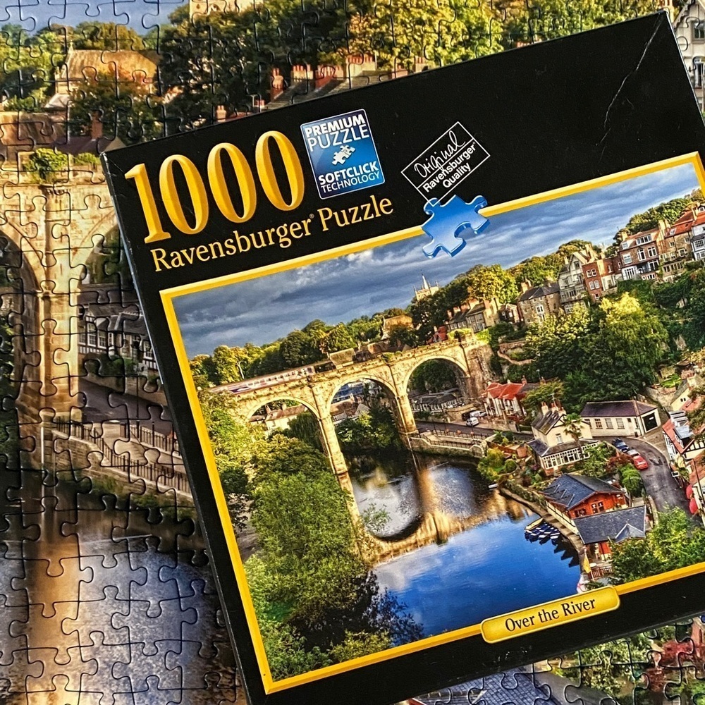 Ravensburger 1000 piece puzzle “Over the River” 2014 Complete jigsaw landscape
